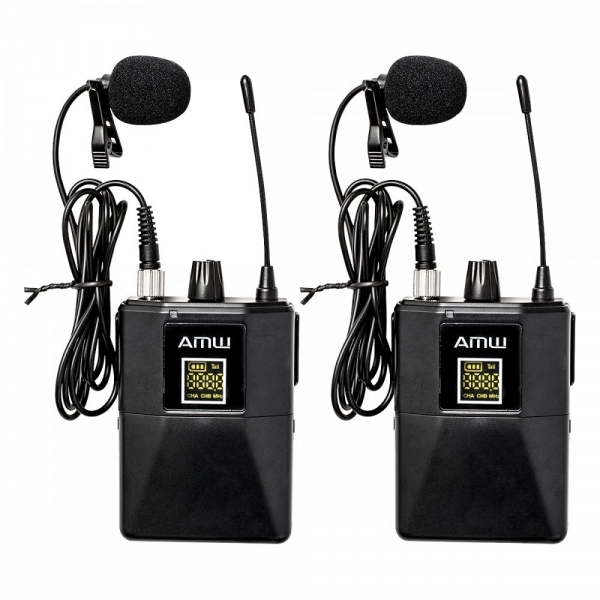 AMW BU230 - Microfone Sem fio Duplo UHF Digital
