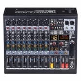 AMW CP8 V3 - Mesa de Som 8 Canais Efeitos USB Interface Mp3 BT Eq