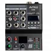 Amw Cm6 Pro - Pro Mesa De Som 6 Canais 99 Efeitos Usb Bt Interface