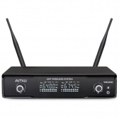 AMW BU200 2L 2A - Kit Microfone Sem Fio Duplo Lapela e Auricular UHF