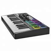 AMW Smartkey 25 Black - Teclado Controlador Midi USB Teclas 8 PADs Knobs