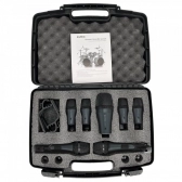 ELTEC DMA7 - Kit Com 7 Microfones de Bateria + Estojo Plástico