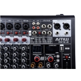 Amw Pm12 v2 Fx - Mesa De Som 12 Canais 99 Efx DSP Interface USB Eq BT