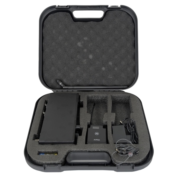 AMW PWM100 v2 - Retorno de Palco sem fio UHF Digital In Ear + Estojo