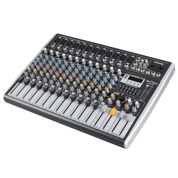 AMW L12 v3 - Mesa de Som 12 Canais XLR Efx Bt Rec Mp3 Eq