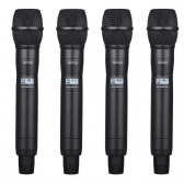 AMW AU7000 - Microfone Sem Fio Profissional 4 Canais Digital UHF Multibanda WR488Q + 4x WM80