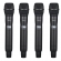 AMW AU7000 - Microfone Sem Fio Profissional 4 Canais Digital UHF Multibanda WR488Q + 4x WM80