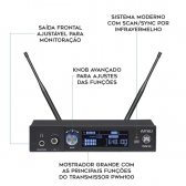 AMW PWM100 v2 - Retorno de Palco sem fio UHF Digital In Ear + Estojo
