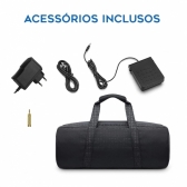 AMW PD1 black - Piano Digital Dobrável com 88 Teclas e Acessórios !