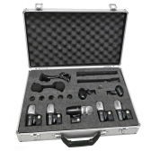 AMW DMX77 - Kit Microfone Bateria Premium 7 Mics + Acessórios + Estojo
