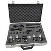 AMW DMX77 - Kit Microfone Bateria Premium 7 Mics + Acessórios + Estojo