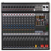 AMW Q12 v3 - Mesa de Som 12 Canais Combo 99 Efx Dsp 2 Aux Hi-Z Interface USB Eq BT