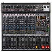 AMW Q12 v3 - Mesa de Som 12 Canais Combo 99 Efx Dsp 2 Aux Hi-Z Interface USB Eq BT