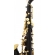 Milano Saxofone - Alto Preto com Tubo e Chaves Laqueadas Mi Bemol Eb + Estojo + Acessórios MALS61