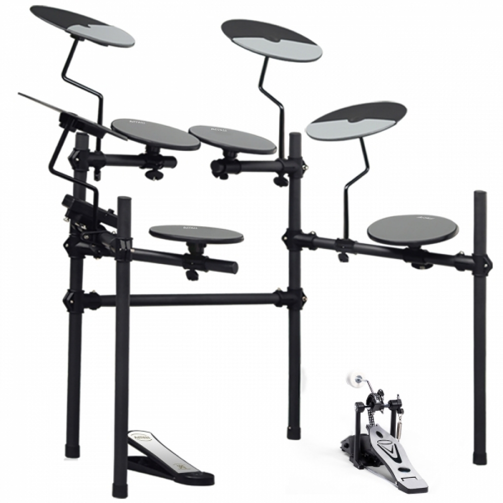 AMW ED1 Pro - Bateria eletrônica PADs em Mesh Rack de 4 Pontos 135 Sons