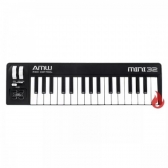 AMW Mini 32 Black - Teclado controlador midi USB 32 teclas