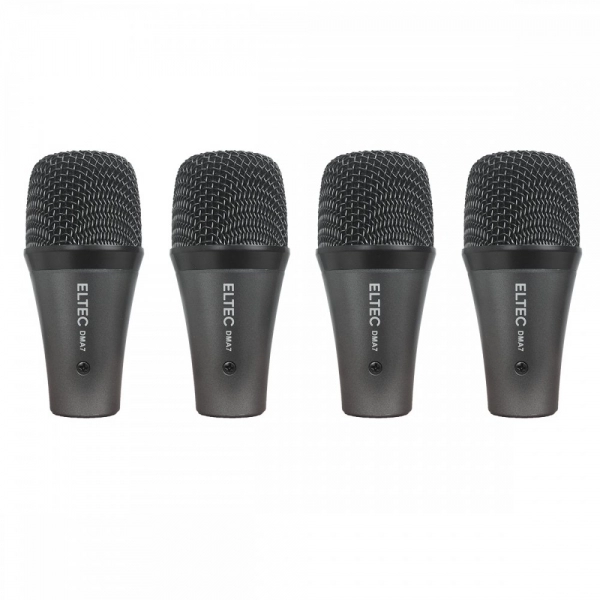 ELTEC DMA7 - Kit Com 7 Microfones de Bateria + Estojo Plástico