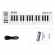 AMW Mini 32 White - Teclado controlador midi USB 32 teclas