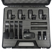 AMW DMK7 - Kit Premium Com 7 Microfones Bateria Em Metal + Estojo
