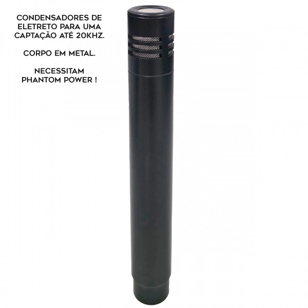 AMW DMX77 - Kit Microfone Bateria Premium 7 Mics + Acessórios + Estojo