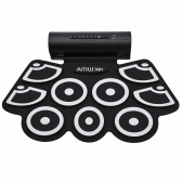 AMW RD1 - Bateria Eletrônica Roll On Com Dois Alto falantes, acessórios e 7 timbres
