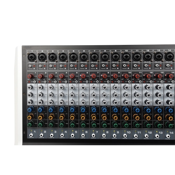 AMW AG16 v2 - Mesa de Som 8 Canais 99 Efeitos DSP BT Interface USB e Faders de 100mm