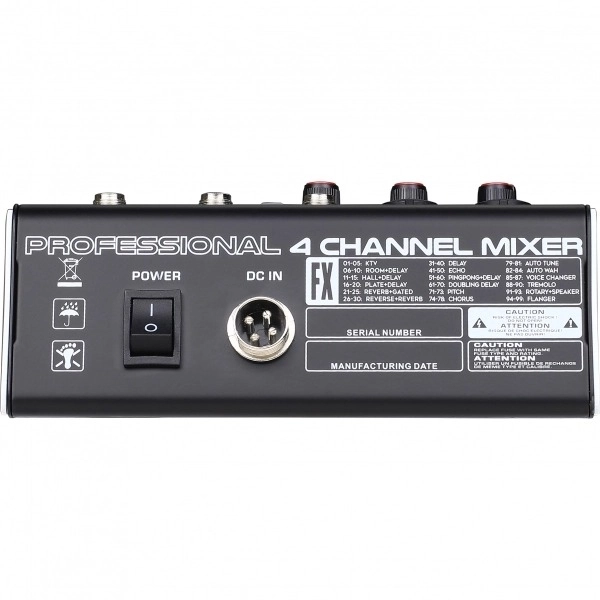 AMW SM4 V3 - Mesa de som 4 canais bluetooth e interface de áudio