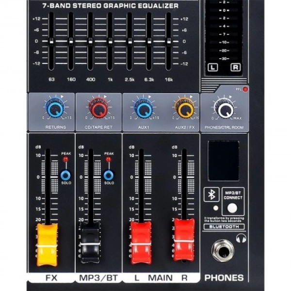 Amw Pm6 v2 - Mesa De Som 6 Canais 99 Efx DSP Interface USB Eq BT