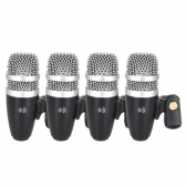 AMW DMX77 - Kit Microfone Bateria Premium 7 Mics + Acessórios + Estojo