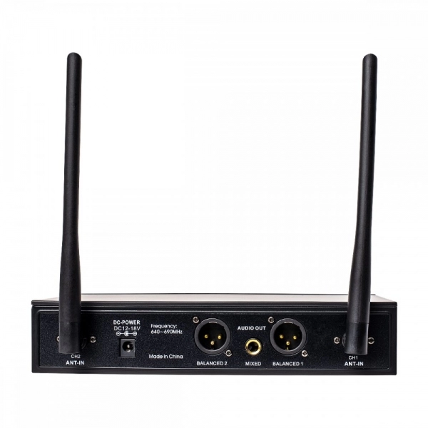 AMW AU58 v2 - Microfone sem Fio Duplo Digital UHF + Estojo