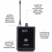 AMW PWM100 v2 - Retorno de Palco sem fio UHF Digital In Ear + Estojo