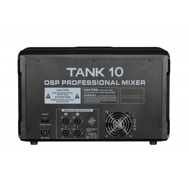 AMW Tank 10 Mesa de Som Ativa - 10 Canais Efx Premium USB BT 600W RMS