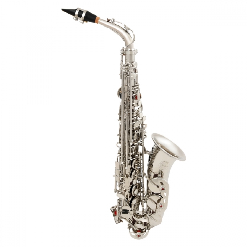 Milano Saxofone Alto - Niquelado Eb Mib + Estojo + Acessórios