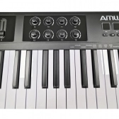 AMW P49 v2 - Teclado Controlador MIDI USB 49 Teclas 8 Faders 8 Knobs